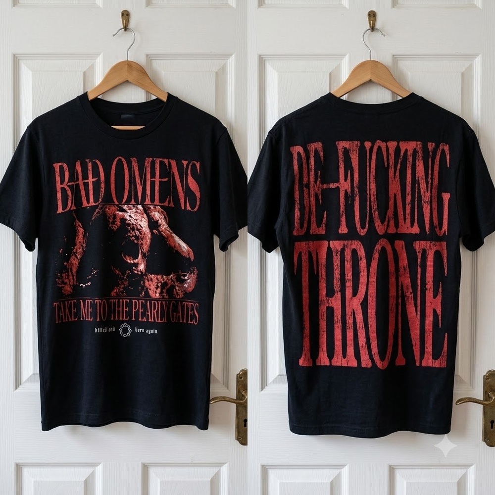 Bad Omens band "Take Me to the Pearly Gates" t-shirt